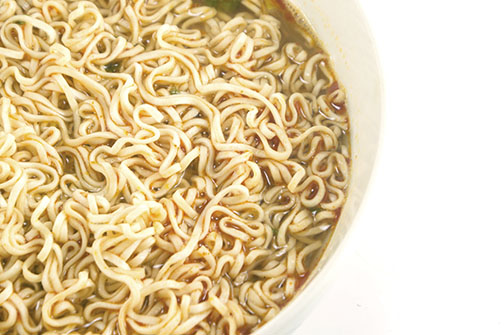 Students use noodles to fight tuition hikes