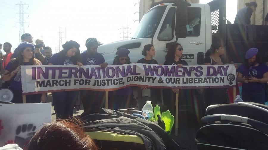 SDSU students attend International Womens Day March and Rally in LA