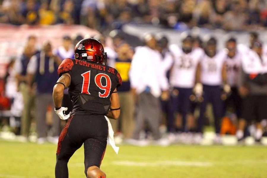 Senior running back Donnel Pumphrey during his record-breaking night against UCB.