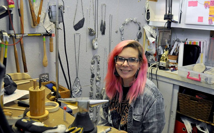 Graduate student crafts jewelry from metals