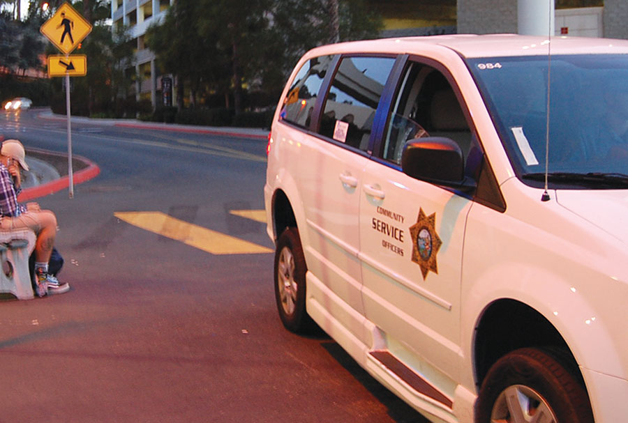 University police are promoting the red and black shuttle service after previous problems with usage levels.