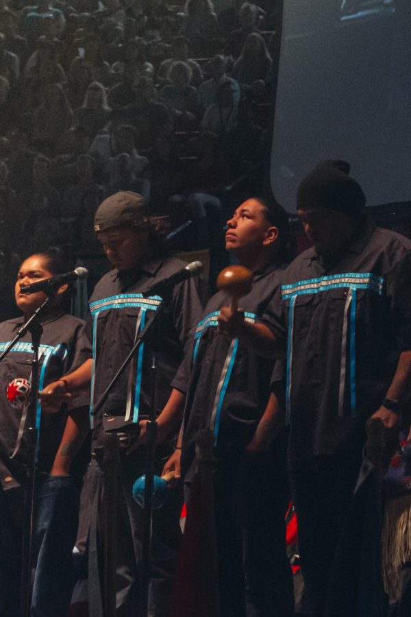 A Kumeyaay performance group was present at this years freshman convocation.