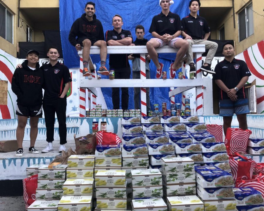 Interfraternity Council members donated 3,266 pounds of food to Jacobs and Cushman San Diego Food Bank at the end of the fall semester.