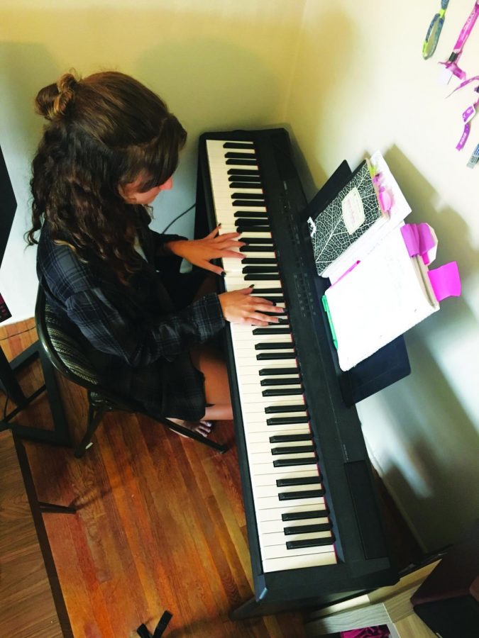 Gabrielle Budihas plays piano, sings and producers music in her room. She will be performing some of her originals. 