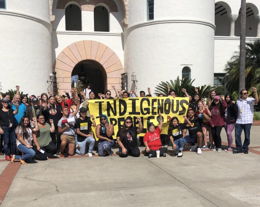 Native American Student Alliance organized a rally to recognize Indigenous People’s Day.