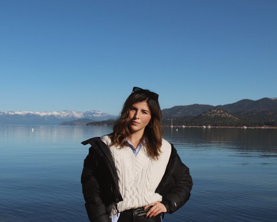 A photo of Roxana Becerril from her trip to Lake Tahoe, CA. 