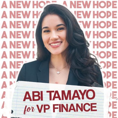 A.S. vice president of financial affairs candidate Abigail Tamayo