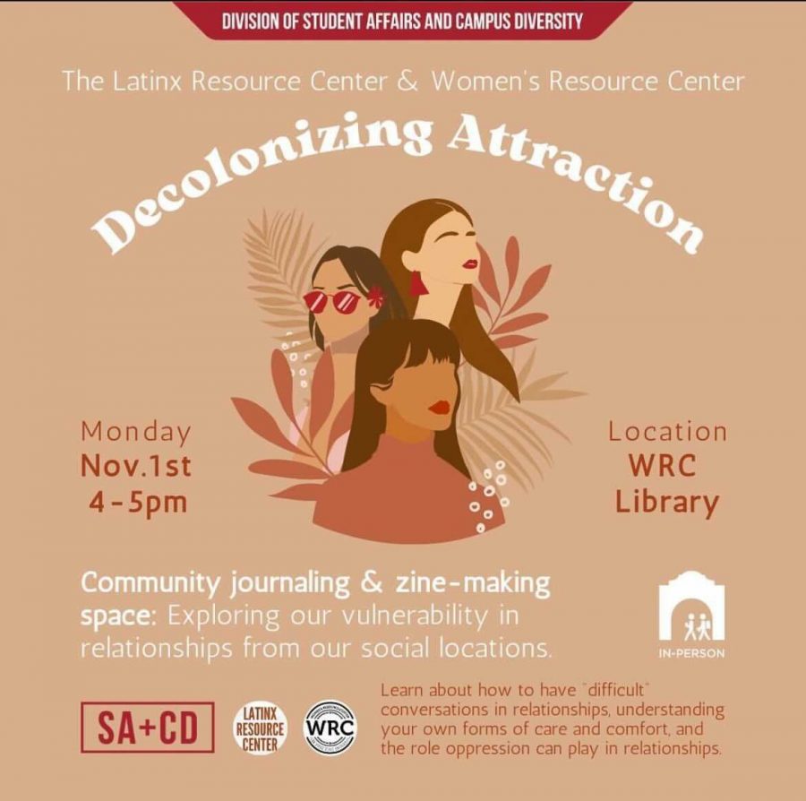 Flyer+for+Decolonizing+Attraction+event+hosted+on+Nov.+1%2C+focusing+on+creating+a+safe+space+to+establish+boundaries+and+evaluate+the+role+of+oppression.