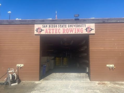 SDSU's rowing team would train at Mission Bay where they still have an equipment shed.