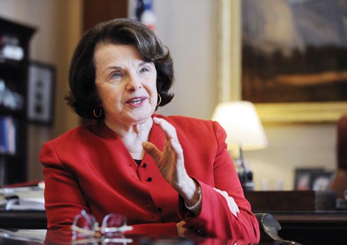 Feinstein supports strict gun contol laws