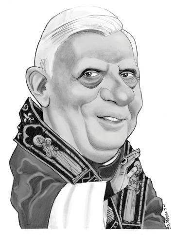 CARICATURE: Pope Benedict XVI