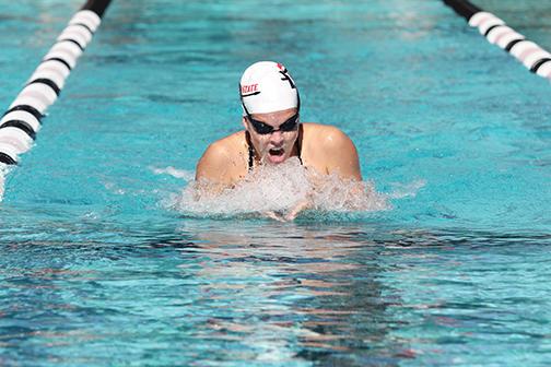 Swimming and diving places second at MW Championships