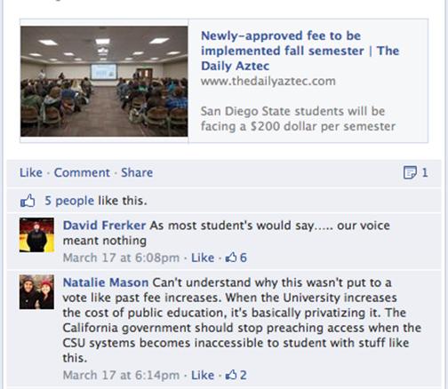 Students react to Student Success Fee passing