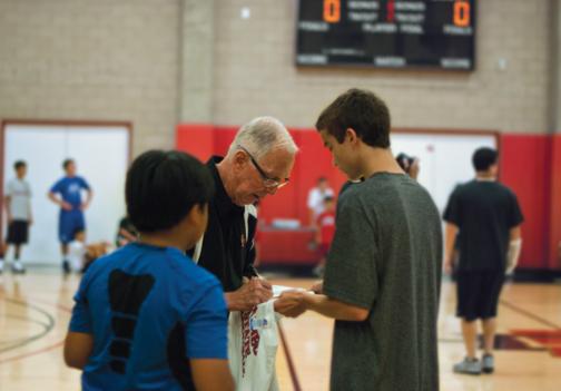 Coach Fisher hosts youth basketball camp