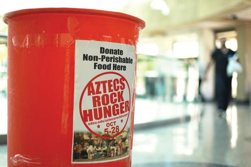 Because of COVID-19, Aztecs Rock Hunger had to plan for this years food drive virtually, which was viewed as a new opportunity. 