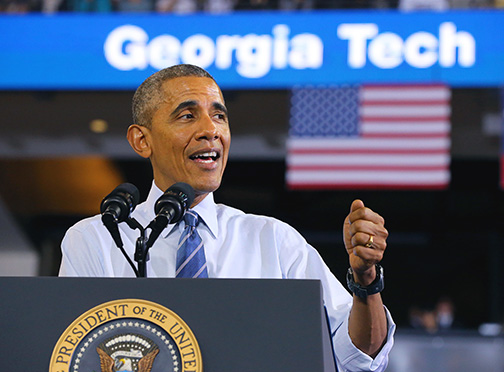 President Barack Obama visits Georgia Tech