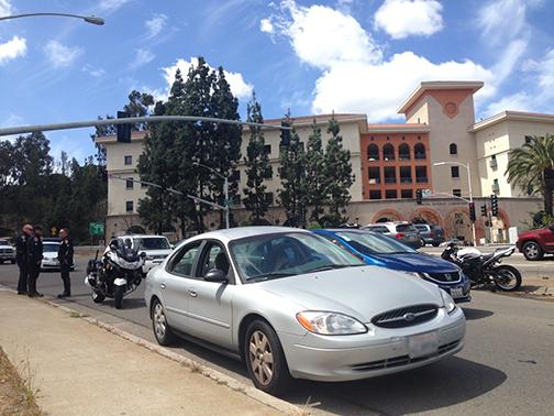 Traffic collision on College and Alvarado