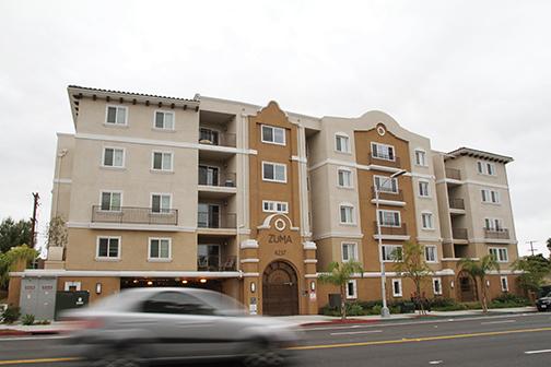 An apartment complex on Montezuma Road adjacent to campus. File photo