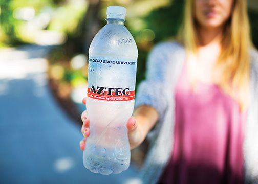 Aztec Mountain Spring Water sold in campus markets is not in accordance with California Health and Safety Codes.