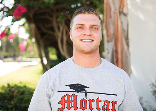 SDSU Mortar Board's new chapter Alexander Miller.