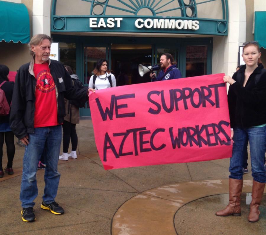 Student workers protest for right to unionize