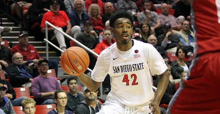 SDSU men’s basketball rolls over Utah State University, 70-55 – The ...