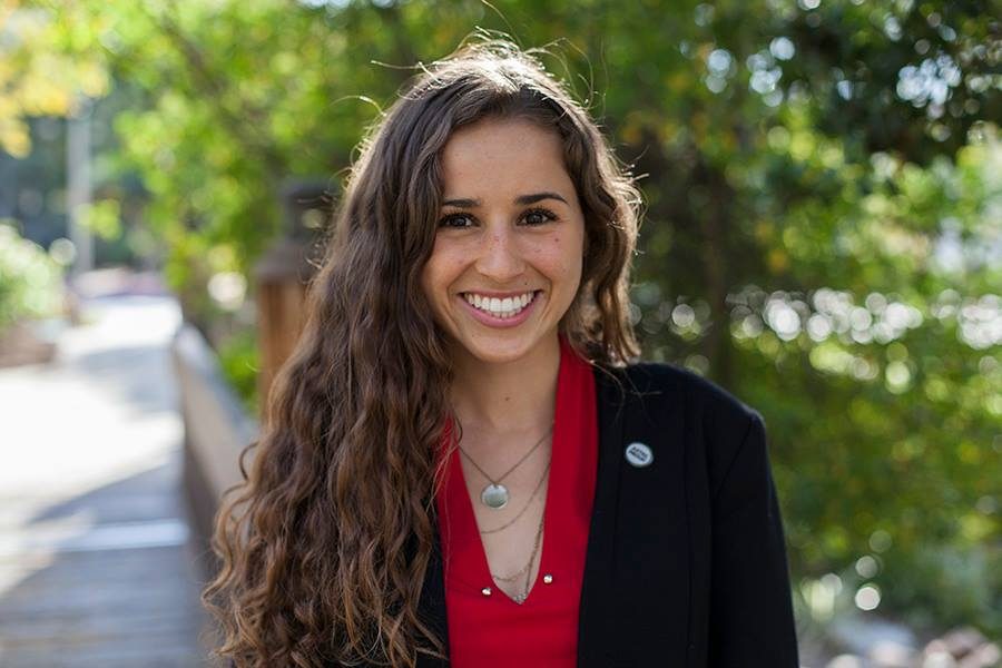 Associated Students Executive Vice President candidate Vanessa Girard