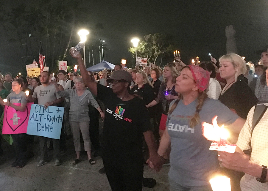 San+Diegans+at+a+vigil+for+Heather+Heyer%2C+the+woman+killed+protesting+the+Unite+the+Right+demonstrations+in+Virginia