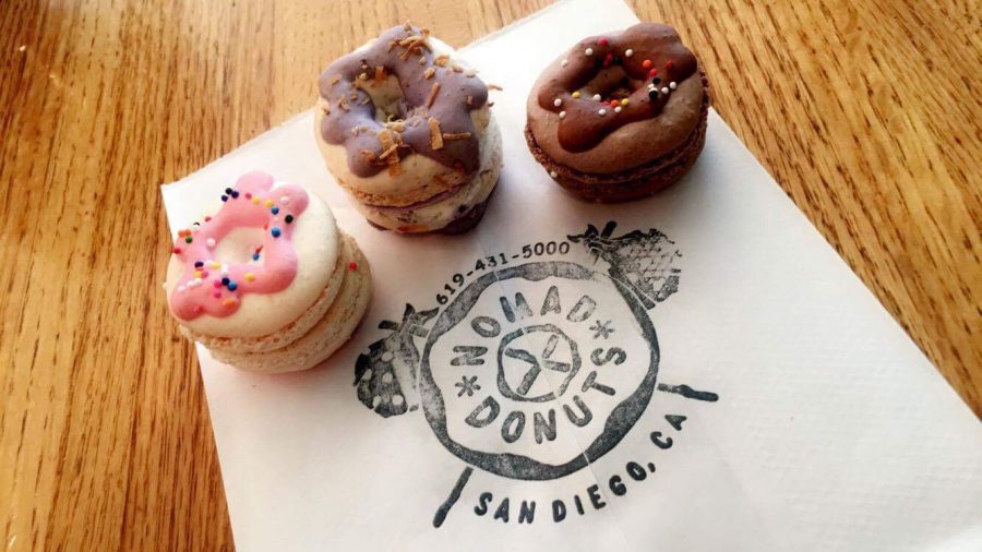 Along+with+their+signature+donuts%2C+Nomad+Donuts+in+North+Park+also+serves+a+variety+of+macarons.