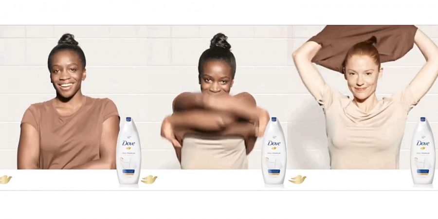 A screen grab of the recent Dove advertisement.