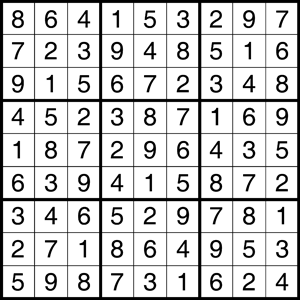 Sudoku solution