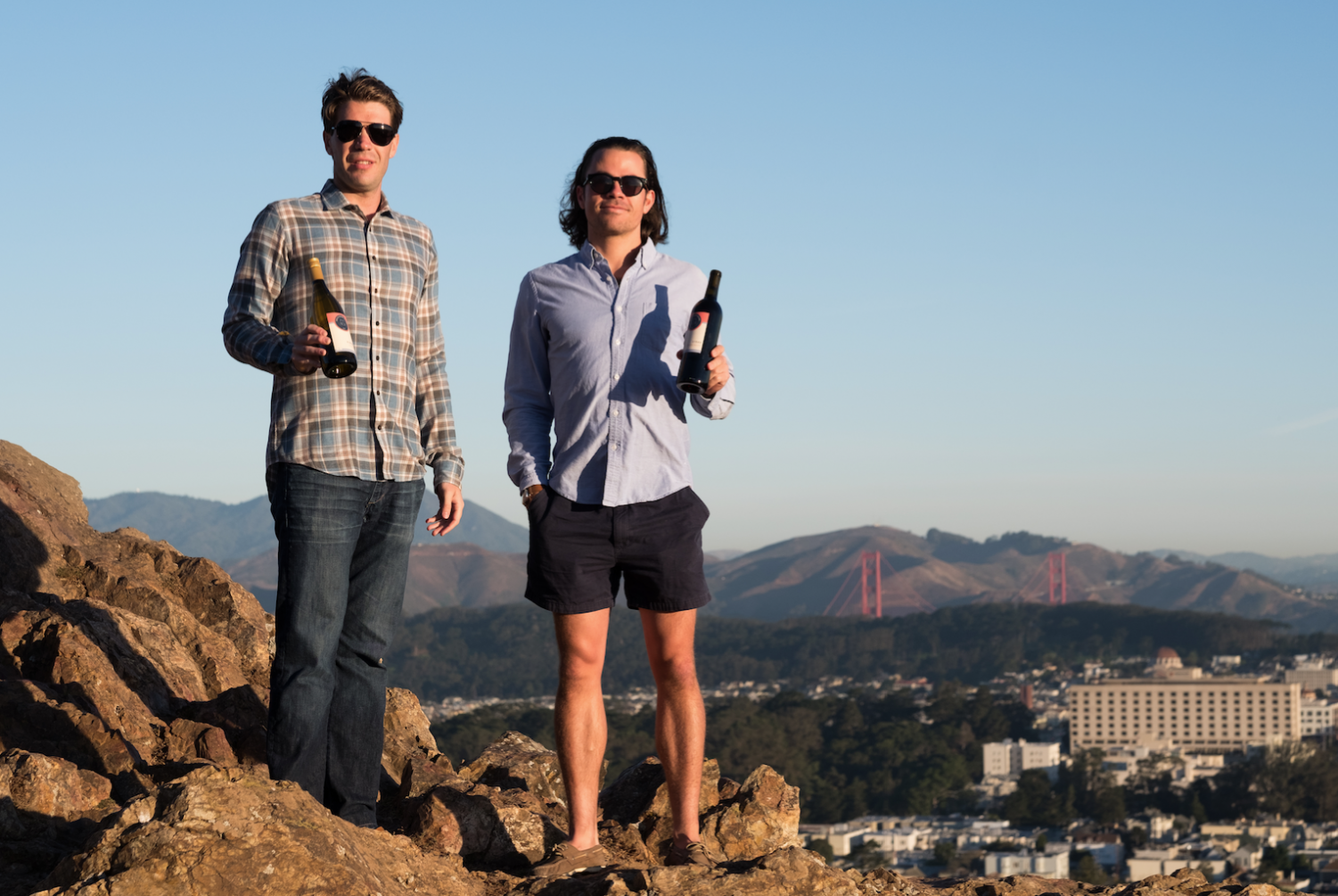 Founder and CEO Luc Bergevin (right), along with Chief Wine Officer and co-founder Martin Sheehan-Stross (left) started Foot of the Bed Wine Cellar in 2016 as a way to highlight Californian wines and share them with members.
