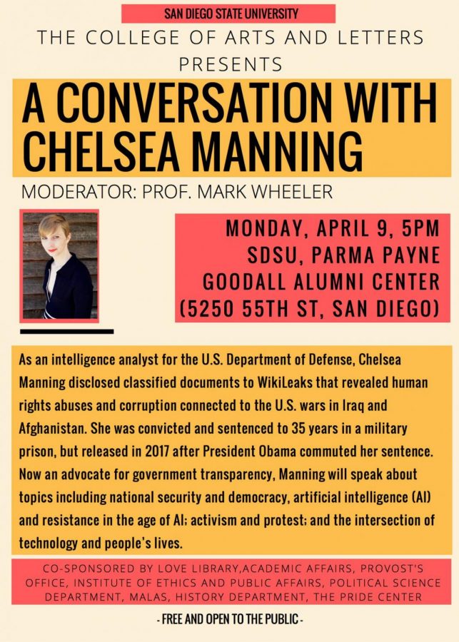Chelsea Manning to speak at San Diego State