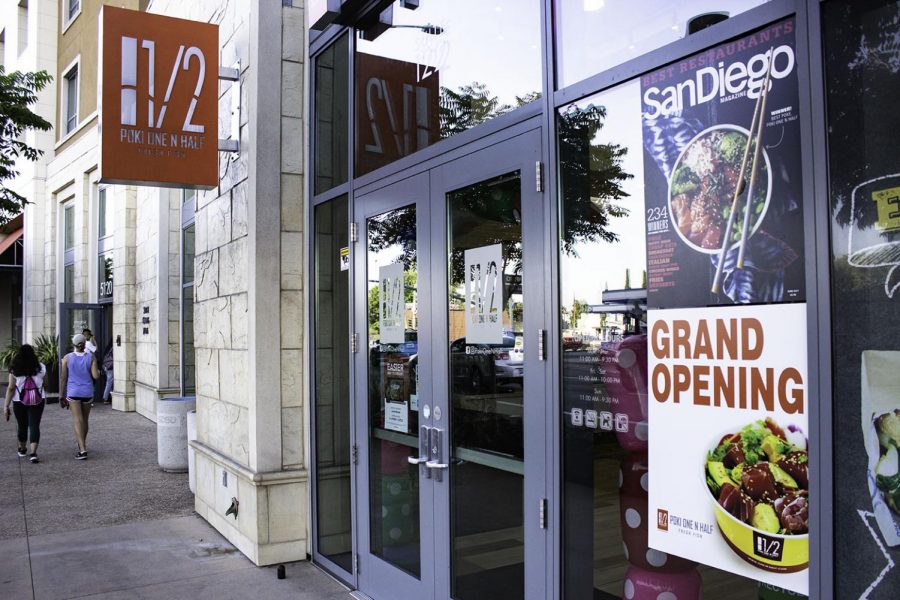 Poke One N Half is one of five South Campus Plaza restaurants that now accept meal plan.