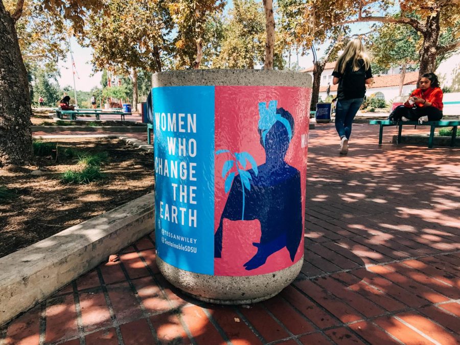 Artistic recycling bin campaign launches across campus