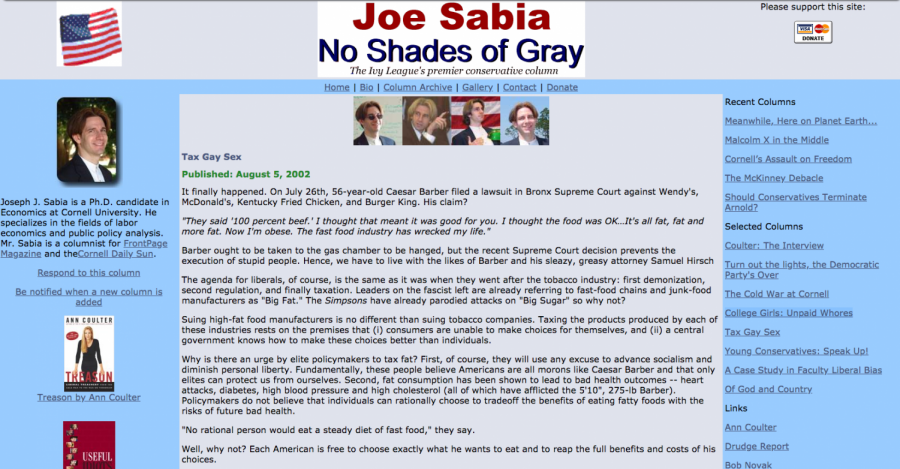 Economics professor Joseph Sabias college blog has him in trouble, even leading the U.S. House Committee on Education and the Workforce to cancel a hearing he was set to testify at this afternoon.