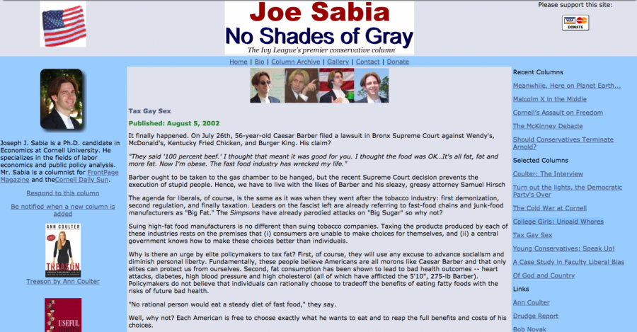 Economics professor Joseph Sabia's college blog has him in trouble, even leading the U.S. House Committee on Education and the Workforce to cancel a hearing he was set to testify at this afternoon.