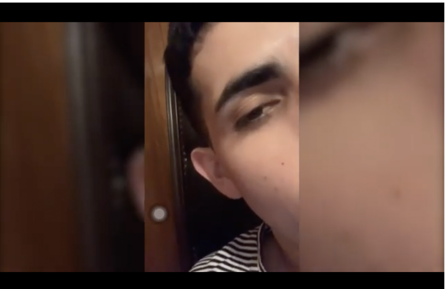 Screenshot of the Snapchat video in which SDSU student Martin Ruiz can be heard making threats to student CJ Simmons.