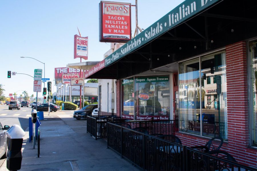 Tacos El Panson is located in the diverse neighborhood of City Heights.