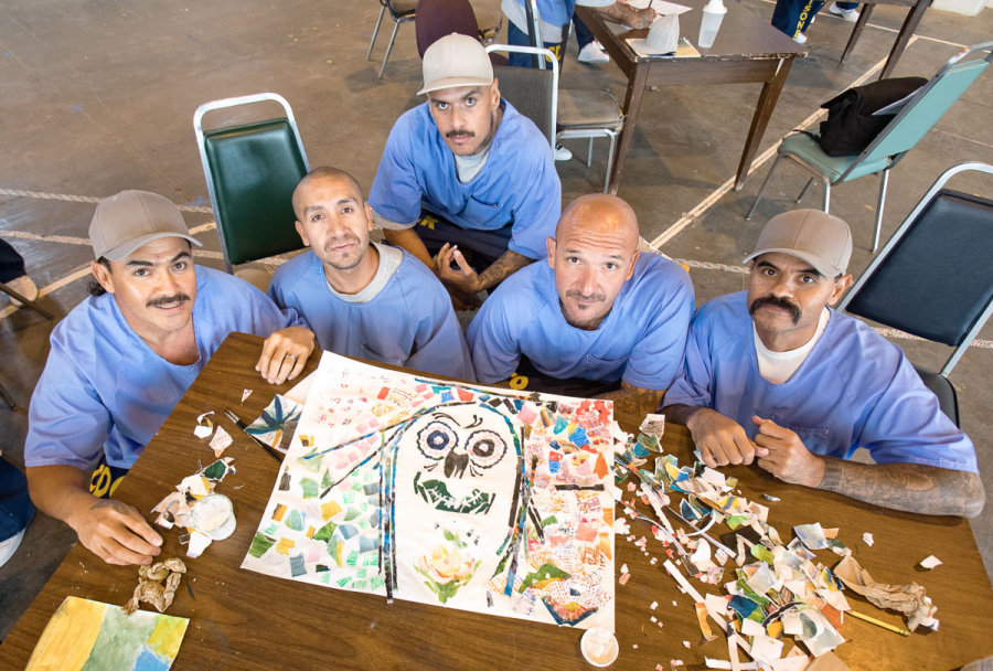 A group of inmates get a chance to create art and express themselves.