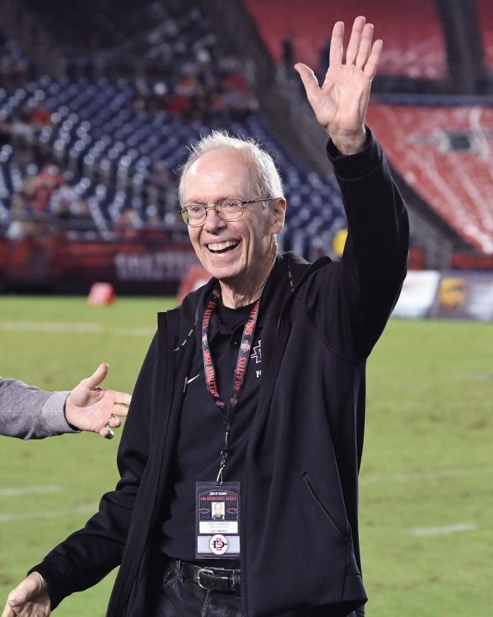 Ernie Anderson was inducted into the Aztecs Hall of Fame in 2018. 