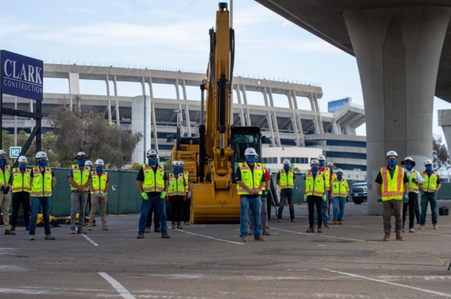 Clark Construction Group was awarded a $250 million contract for the development of SDSU Mission Valley and Aztec Stadium. 