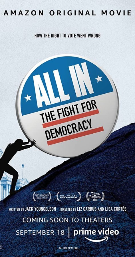 All+In%3A+The+Fight+for+Democracy+highlights+the+history+of+voter+suppression+in+America+and+how+voting+barriers+affect+people+in+different+communities.