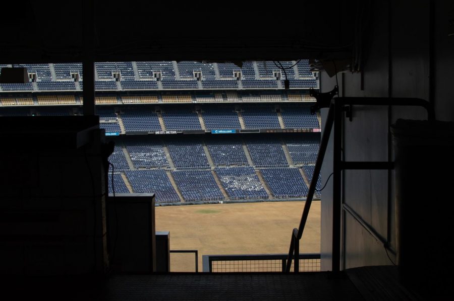 The sea of empty blue seats at SDCCU Stadium is a bittersweet sight as San Diego says goodbye to 53 years or sporting, architectural and entertainment history. 