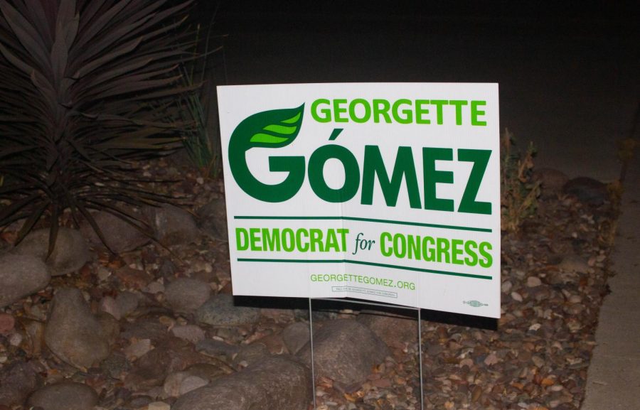 Georgette Gomez (running for CA 53) has a history of environmental activism and her campaign imagery reflects that. 