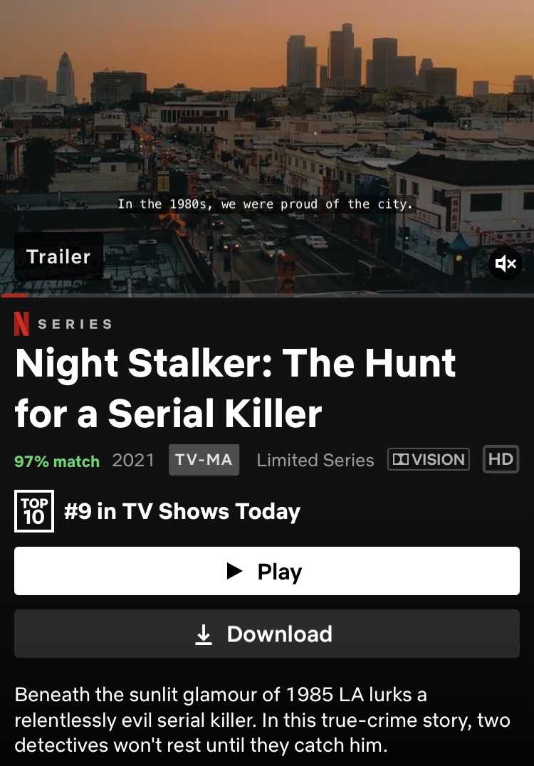 Join The Hunt For A Serial Killer In Netflix 'Night Stalker' Doc Series