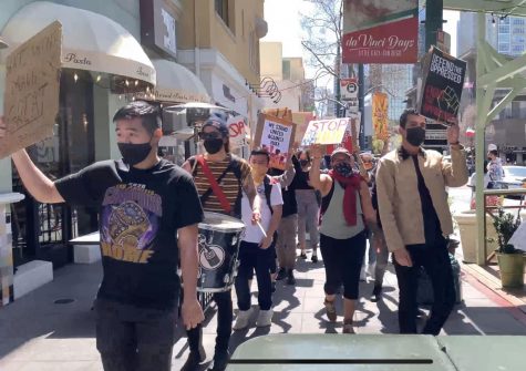 Stop Asian Hate rally in downtown San Diego held on March 20. 