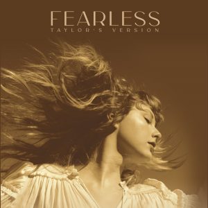 The album cover for Taylor Swifts newest re-release of her second studio album Fearless.