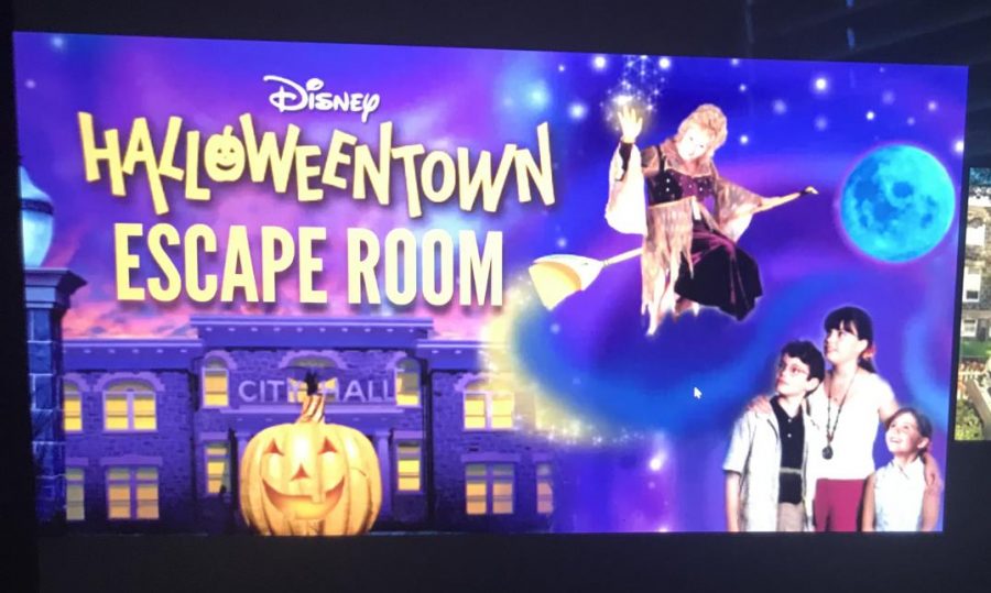 A screenshot from the Halloweentown virtual escape room event.