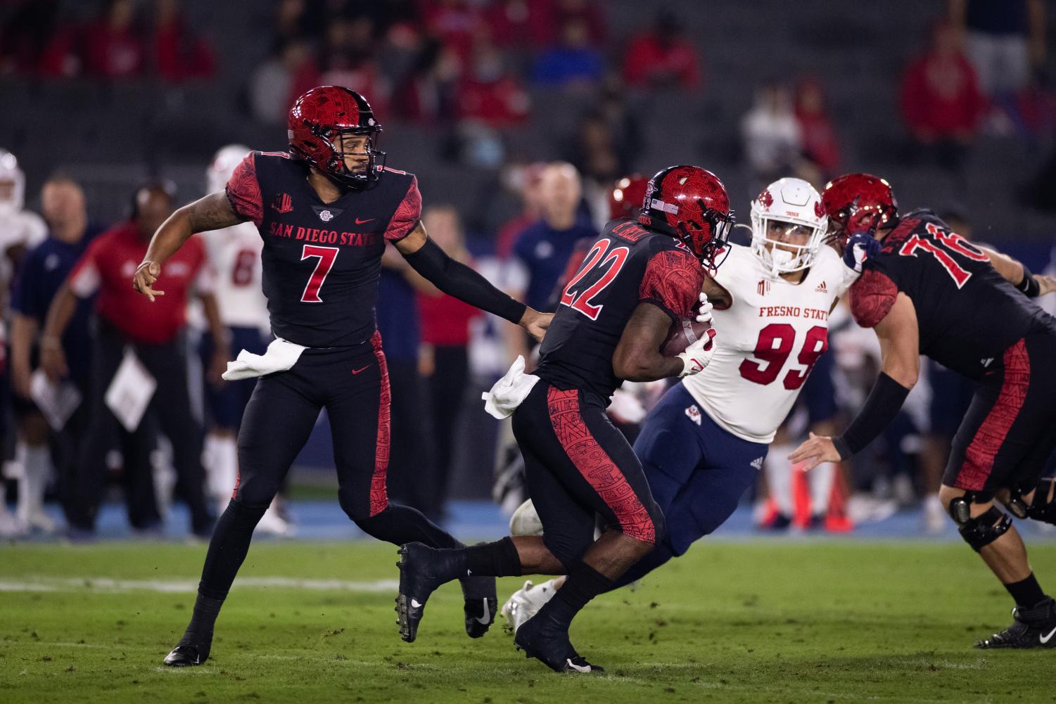 Aztecs ranked no more as secondary chewed up by Bulldogs passing attack ...